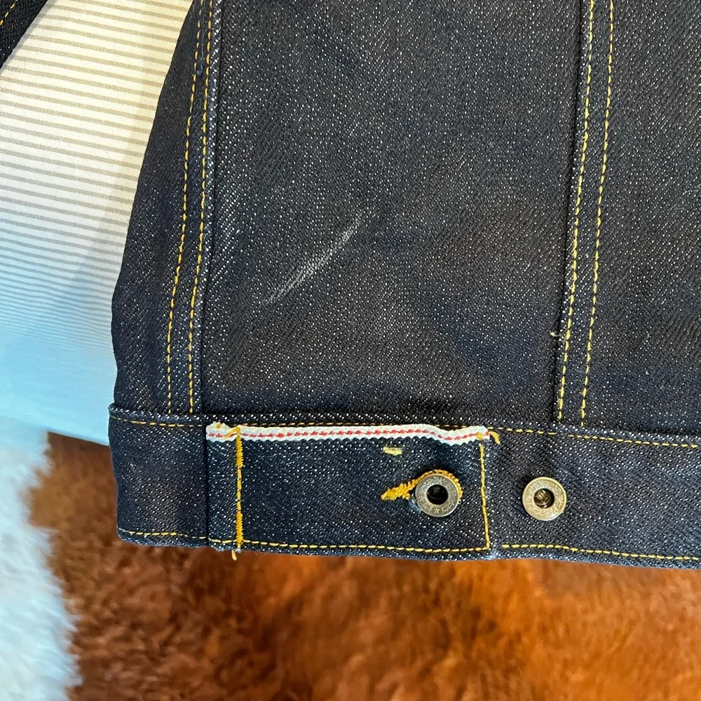 Ironside 16.5oz Sensei Japan Selvage Denim Jacket with Contrast Stitching - Picture 10 of 14